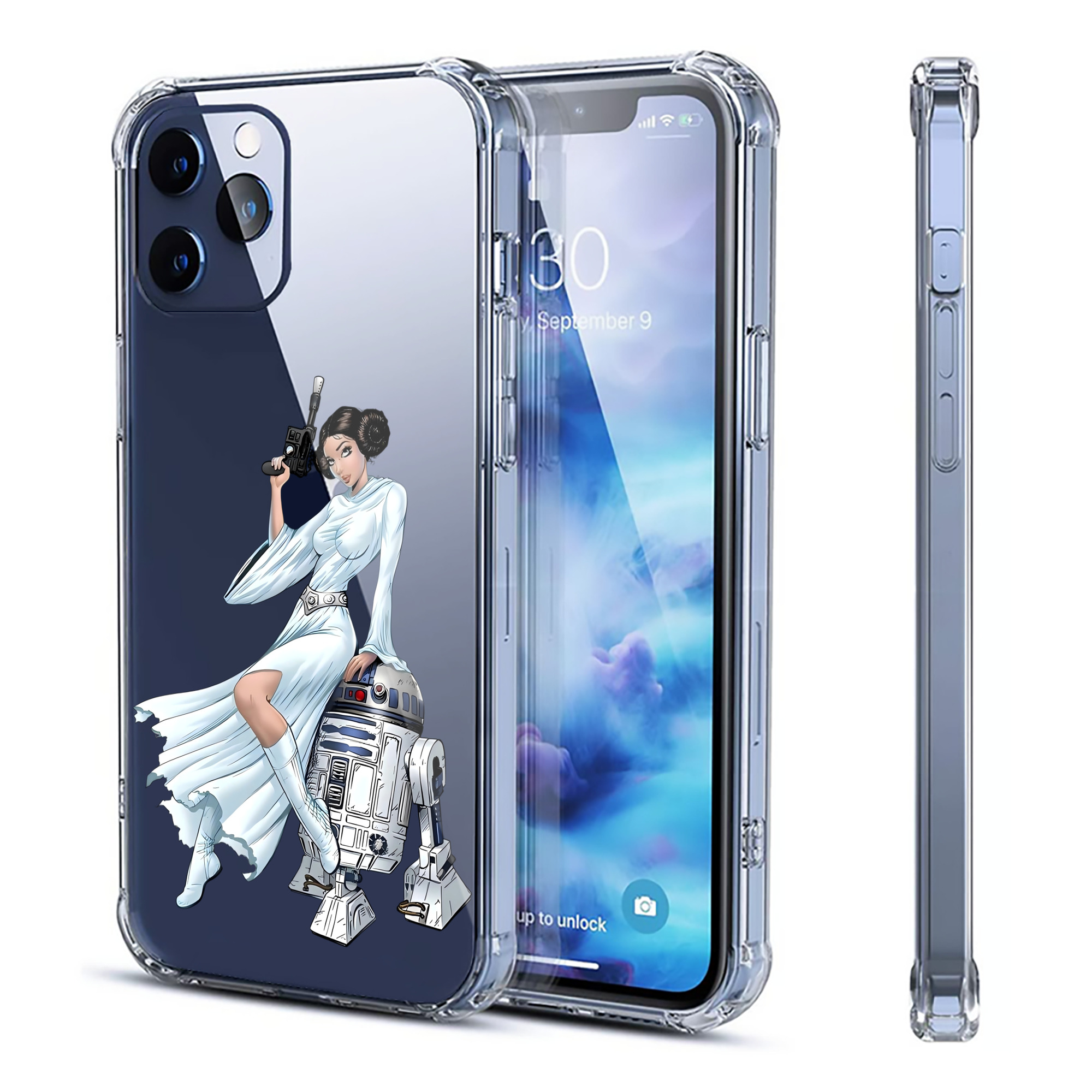 （画像用） スター・ウォーズ Star Wars 【iPhone 12シリーズ対応】透明スマホケース（クリアソフトケース）